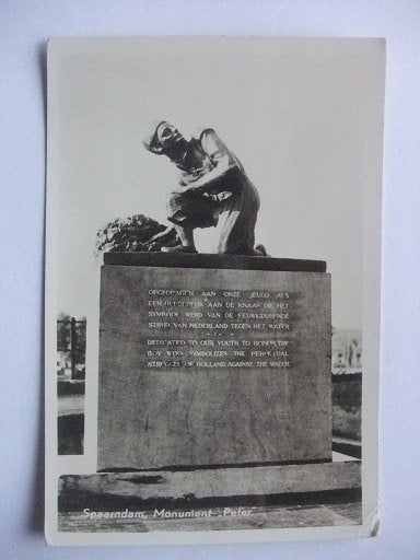 P278 Spaarndam - Monument Peter - 1956, Verzenden, 1940 tot 1960, Ongelopen, Noord-Holland
