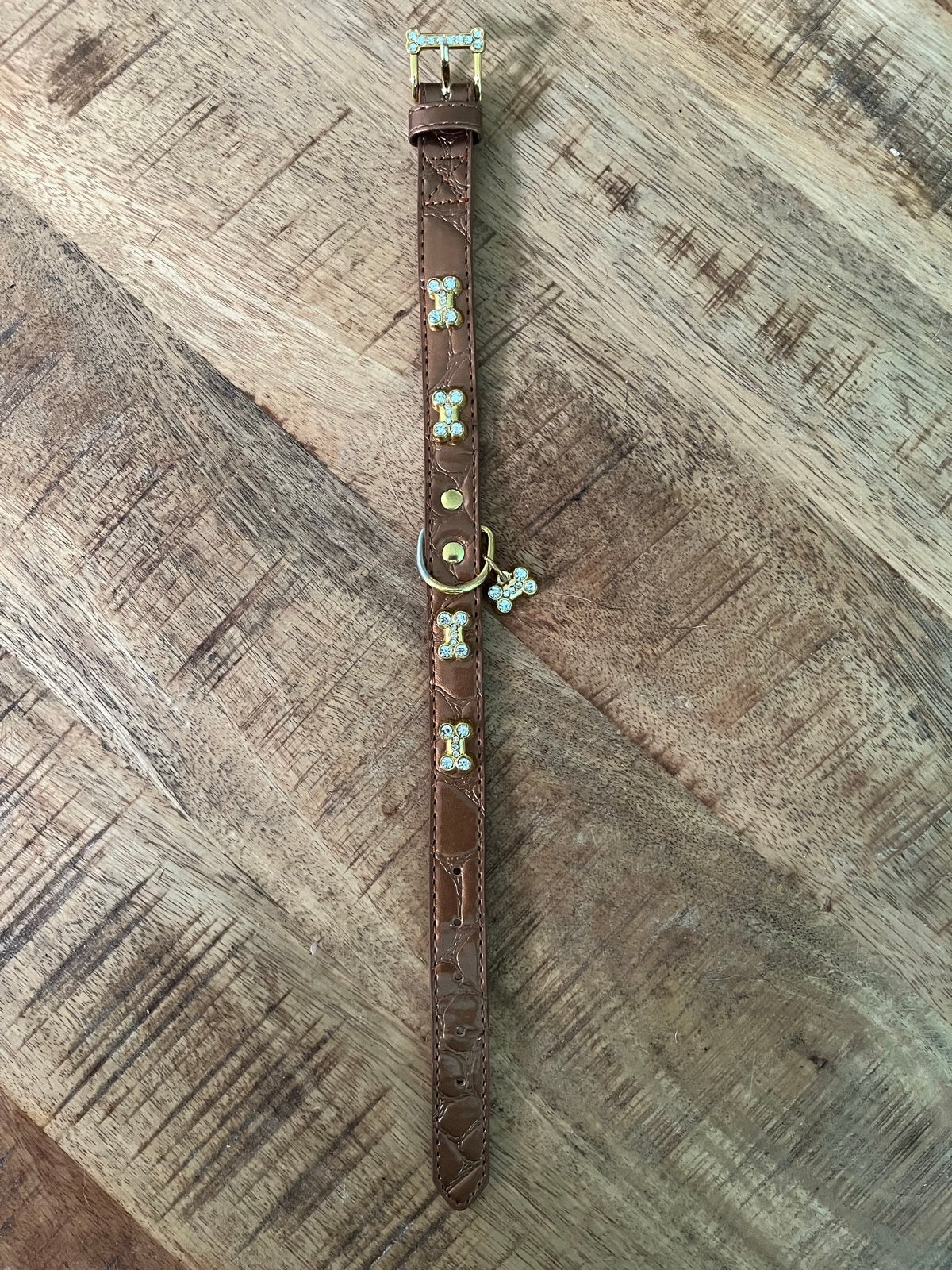 Pettarazzi halsband 40 cm met botjes, Ophalen, Nieuw