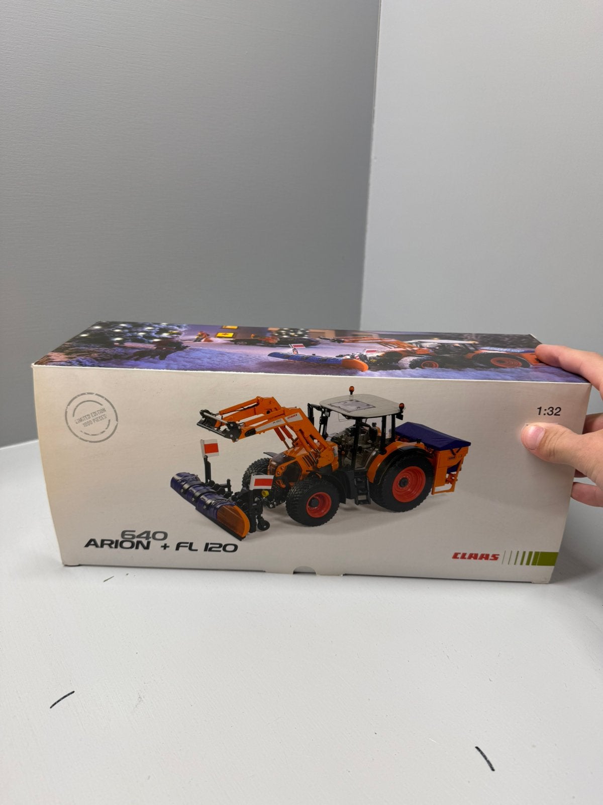 Wiking claas arion 640 winterdienst, Ophalen of Verzenden, Zo goed als nieuw, Tractor of Landbouw, Overige merken