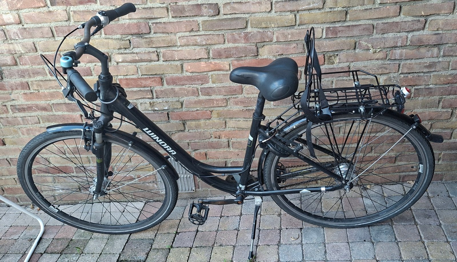 Windora Damesfiets met bagagedrager, Fietsen en Brommers, Terugtraprem, 50 tot 53 cm, Ophalen, Overige merken