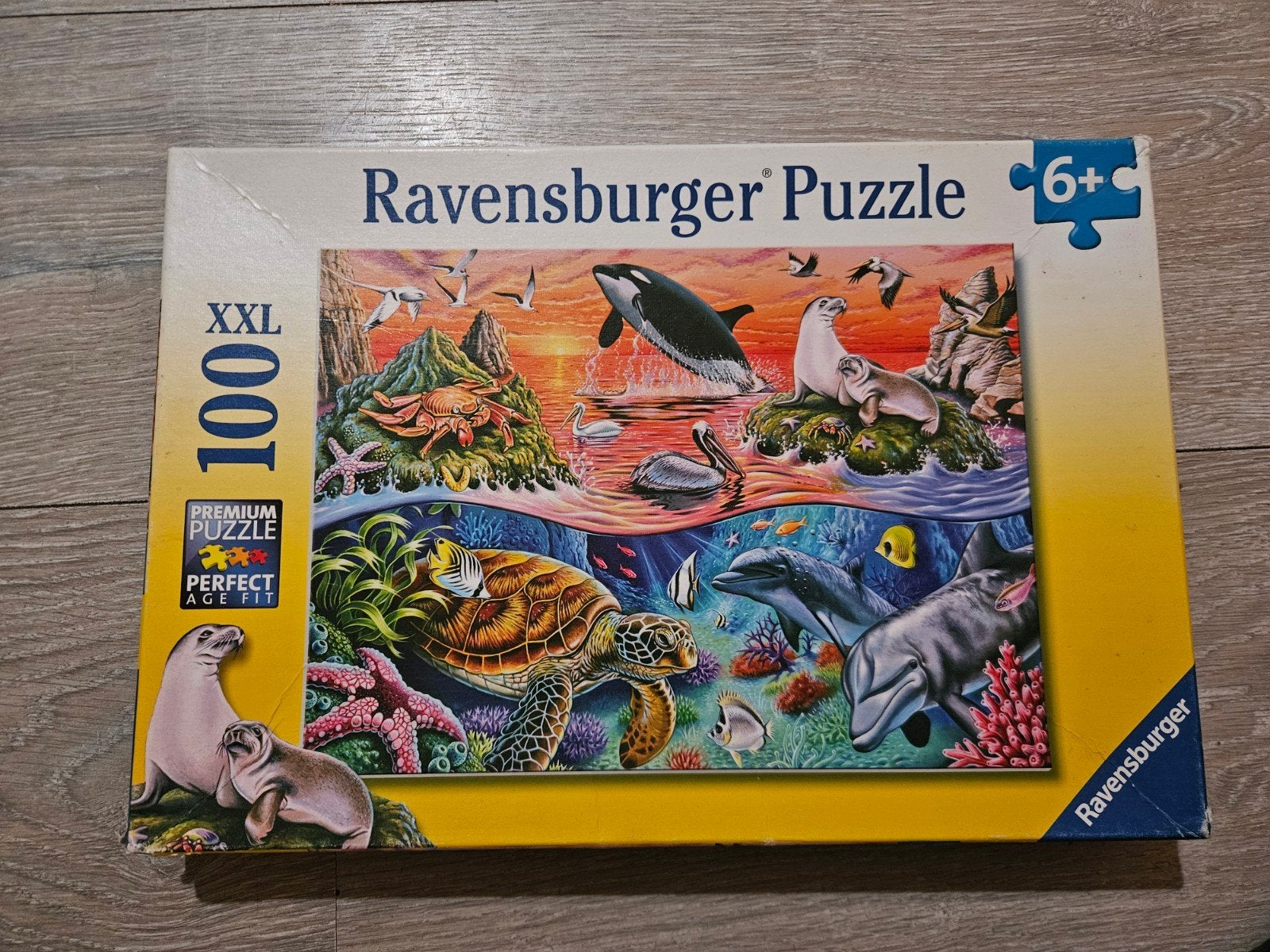 Ravensburger XXL Legpuzzel 100 stukjes - Onderwaterwereld, Hobby en Vrije tijd, Verzenden, Minder dan 500 stukjes, Gebruikt, Legpuzzel