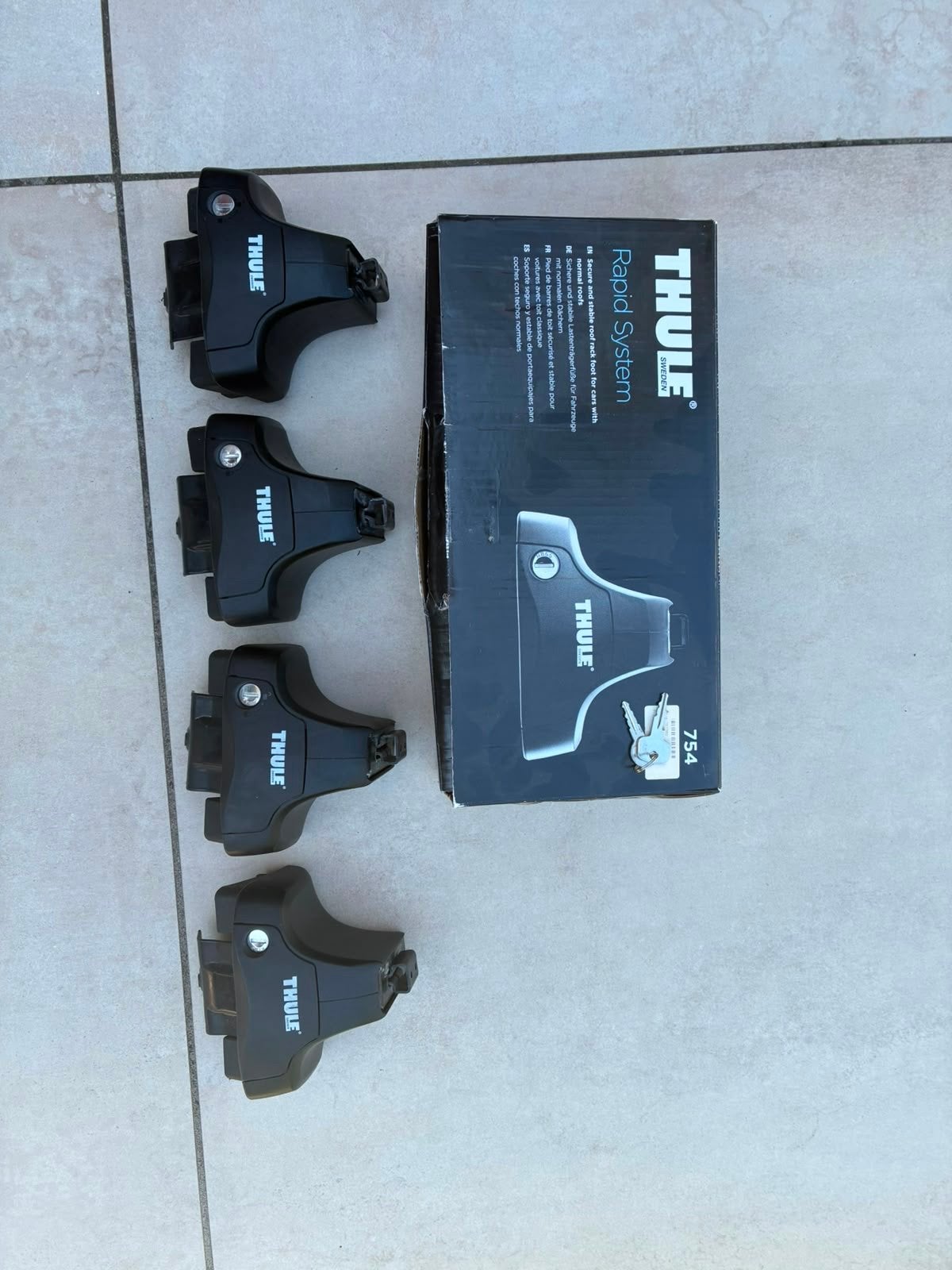 Thule Rapid System 754 Voetenset voor dakdragers, Auto diversen, Ophalen, Zo goed als nieuw
