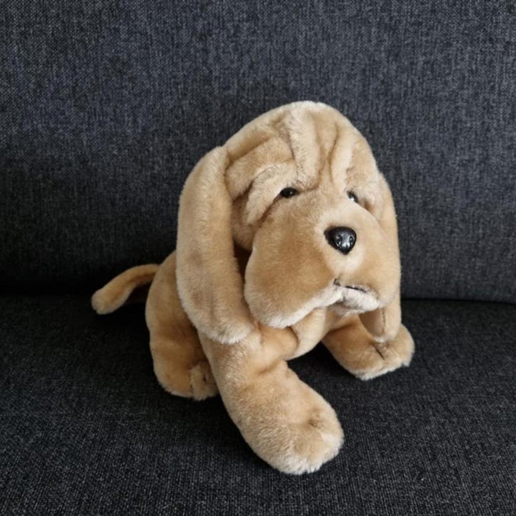 Knuffel hond sharpei bloodhound, Ophalen of Verzenden, Hond