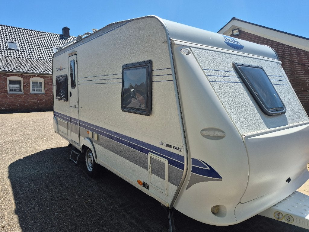 Hobby de Luxe Easy 460UFE +mover, isabella tent,, Caravans en Kamperen, Omvormbare zithoek, Rondzit, Hobby, Particulier