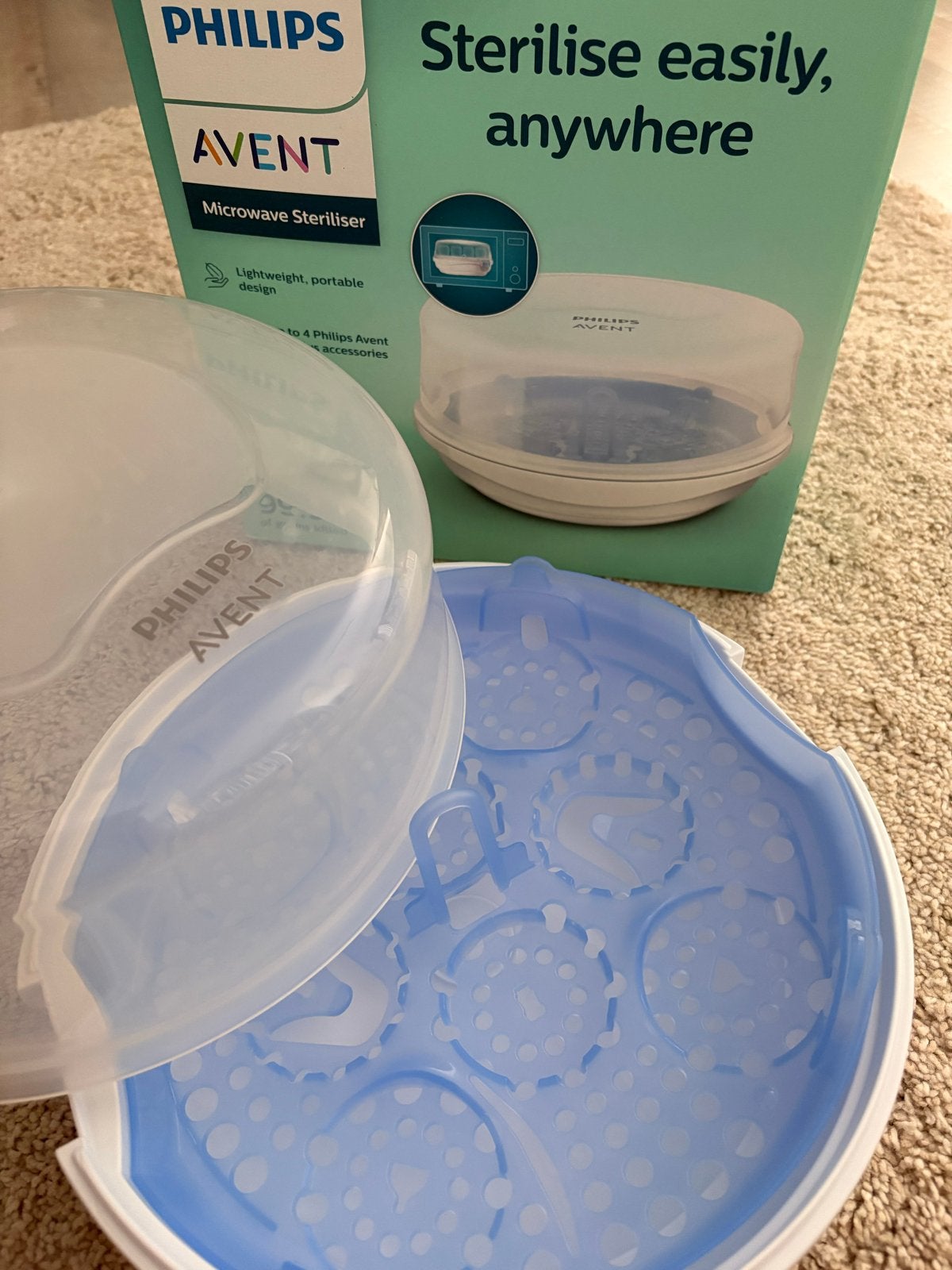 ZGAN Philips Avent Magnetron Sterilisator, Kinderen en Baby's, Ophalen of Verzenden, Gebruikt, Sterilisator, Philips Avent