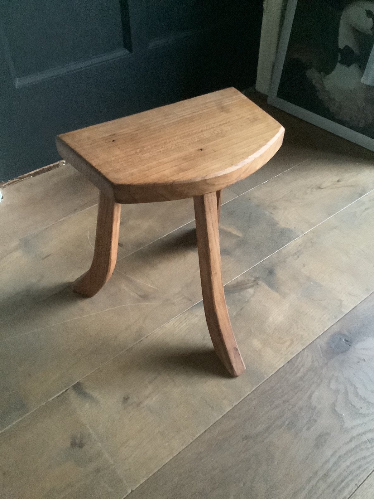 Krukje vintage  massief eiken bijzonder €25, Ophalen, Zo goed als nieuw, Hout
