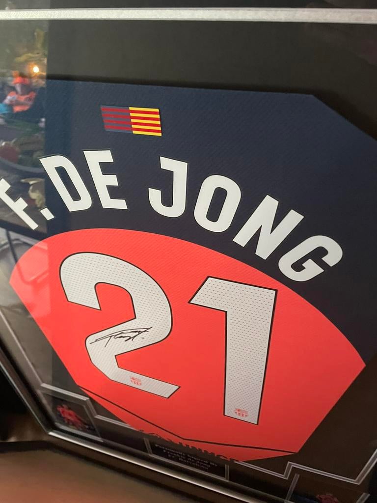 Frenkie de Jong gesigneerd Barcelona voetbal shirt, Ophalen of Verzenden, Zo goed als nieuw, Buitenlandse clubs, Shirt