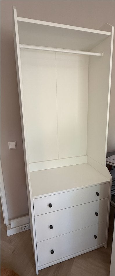 Hauga open wardrobe with 3 drawers, Ophalen, 50 tot 100 cm, Zo goed als nieuw, Met lade(s)