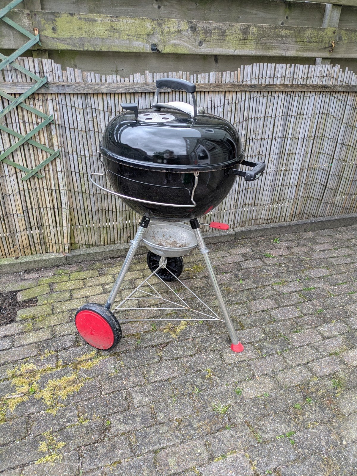 Weber Original Kettle BBQ met hoes, 47 cm, Ophalen, Gebruikt, Weber