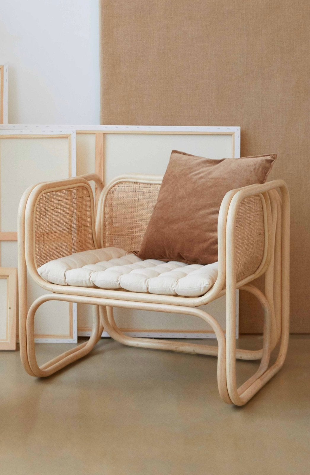 Loods 5 fauteuils rotan - zo goed als nieuw, Ophalen, Zo goed als nieuw