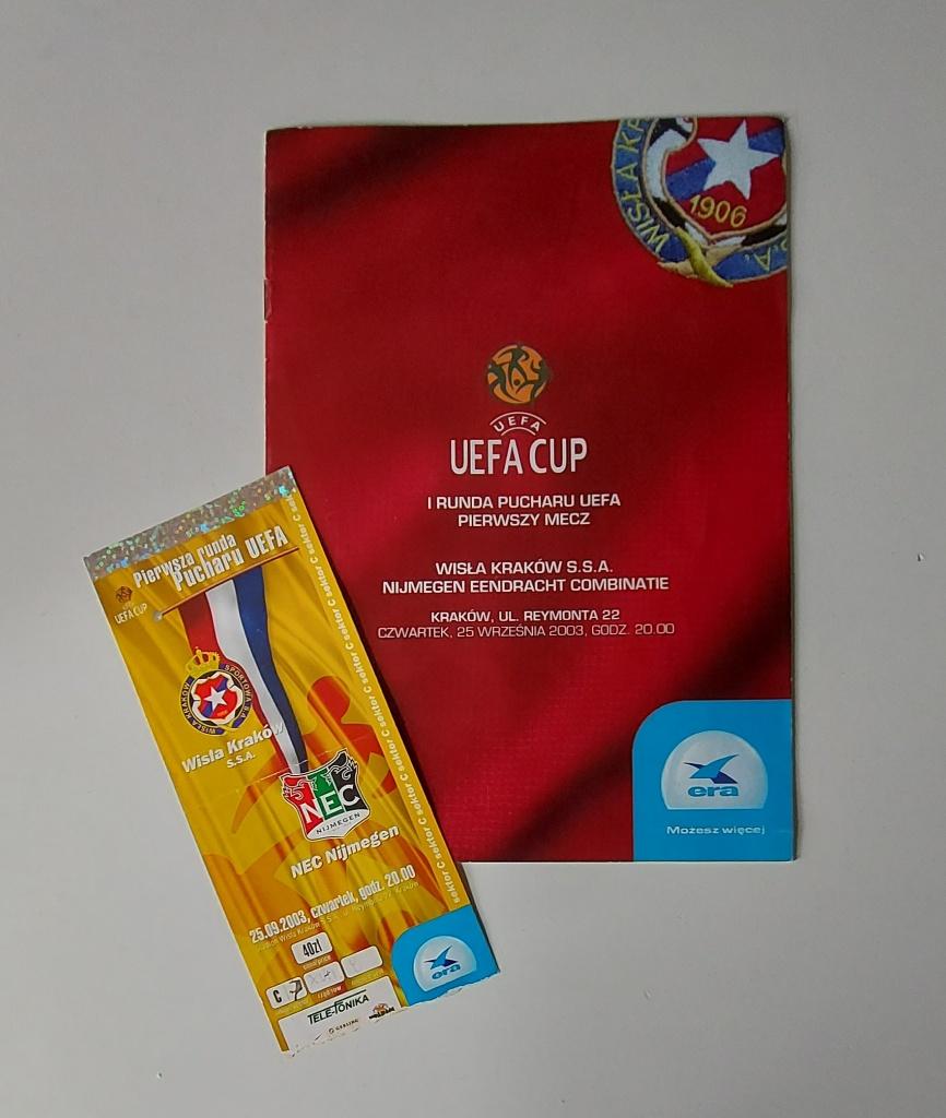 UEFA Cup 2008-2009 Wisla Krakow - NEC Nijmegen #1, Verzenden, Gebruikt, Overige binnenlandse clubs, Overige typen