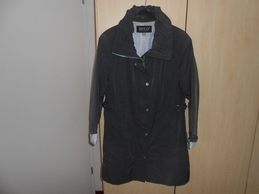 Blauw/grijze zomerjas maat 46 van MILO, Blauw, Maat 46/48 (XL) of groter, Ophalen of Verzenden, Gedragen