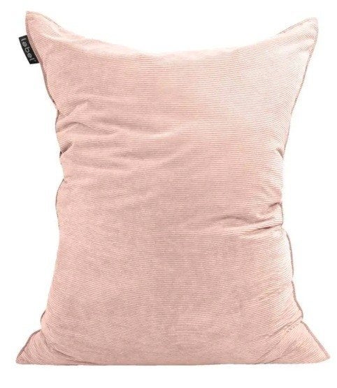 Lebel zitzak - roze - 100x150 cm - ribstof en velours, Huis en Inrichting, Ophalen, Zo goed als nieuw, Roze, Zitzak