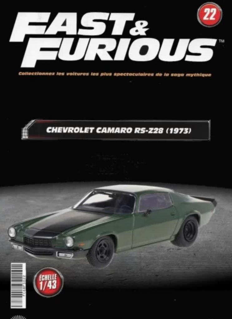Chevrolet camero RS-Z28 1973 1/43 FAST & FURIOUS ALTAYA # 22, Verzenden, Nieuw, Auto, Overige merken