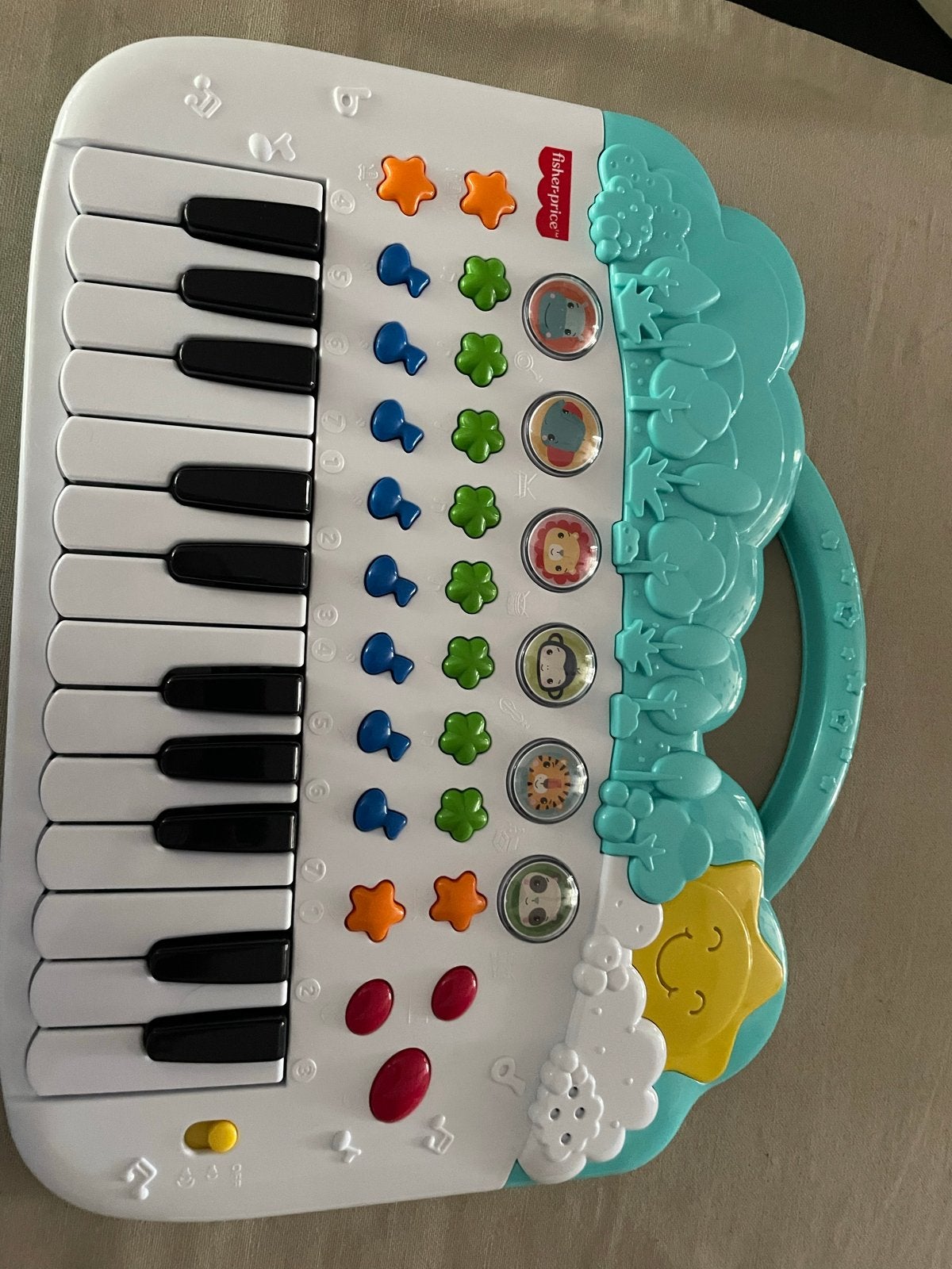 Fisher-Price Muzikaal Keyboard voor Baby's en Peuters, Ophalen of Verzenden, Zo goed als nieuw, Overige typen, Met geluid