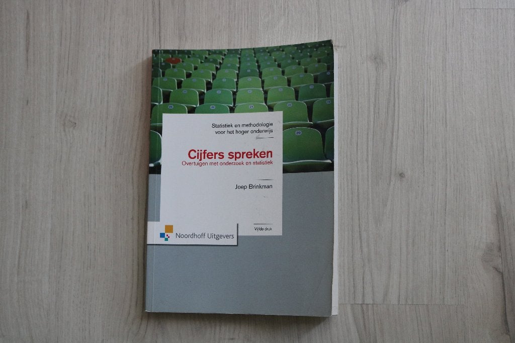Cijfers Spreken door Joep Brinkman, 5e. ISBN 9789001802455, Gelezen, Joep Brinkman, Ophalen of Verzenden, WO
