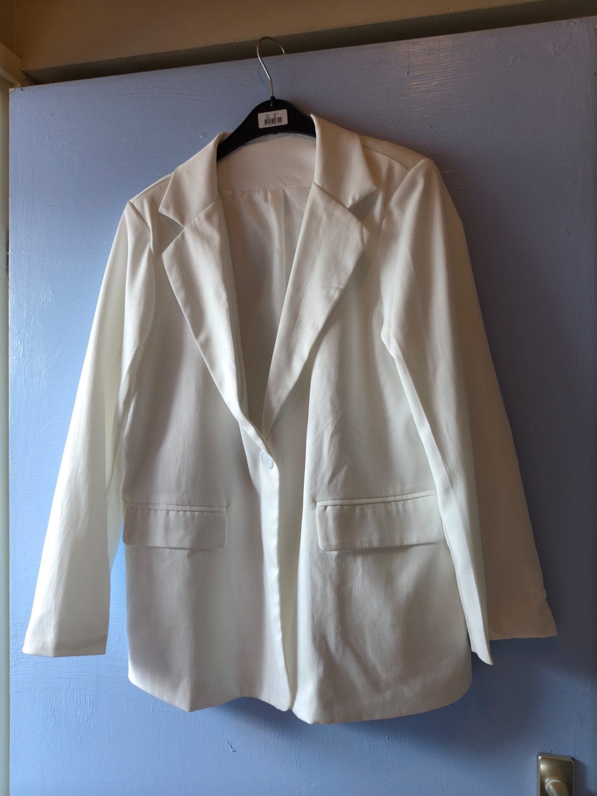 Witte blazer - Zo goed als nieuw maat L, Maat 38/40 (M), Wit, Ophalen of Verzenden, Zo goed als nieuw