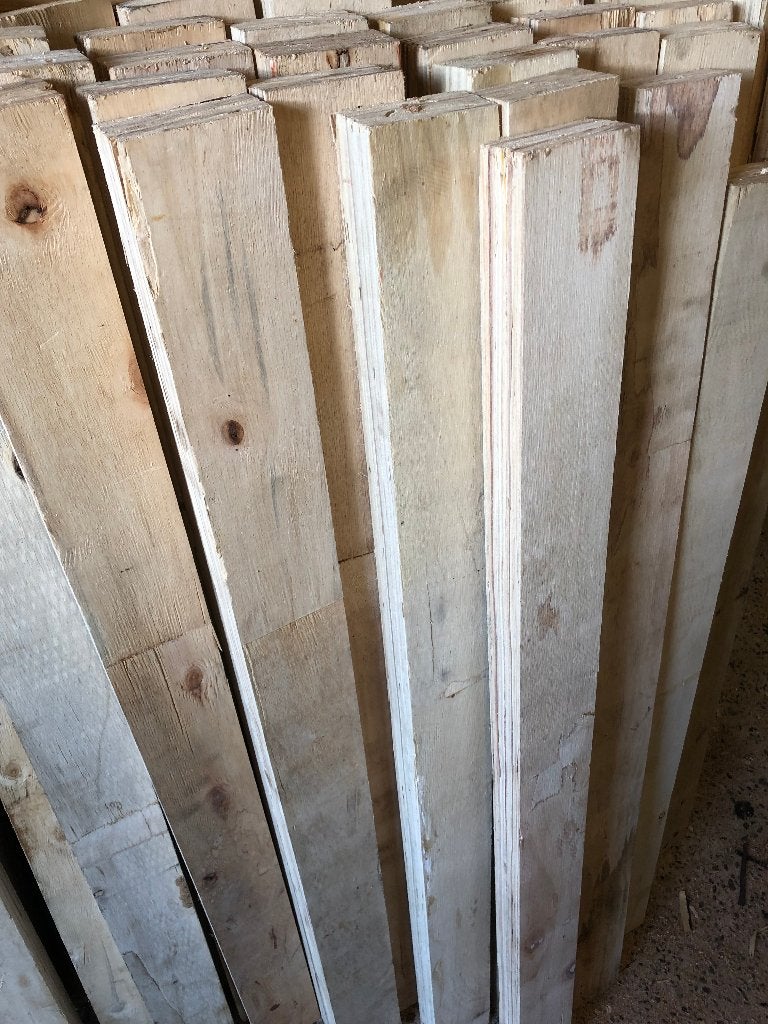 watervast verlijmde balken en stroken multiplex hout, Doe-het-zelf en Verbouw, Ophalen, Gebruikt, 50 mm of meer, Balk