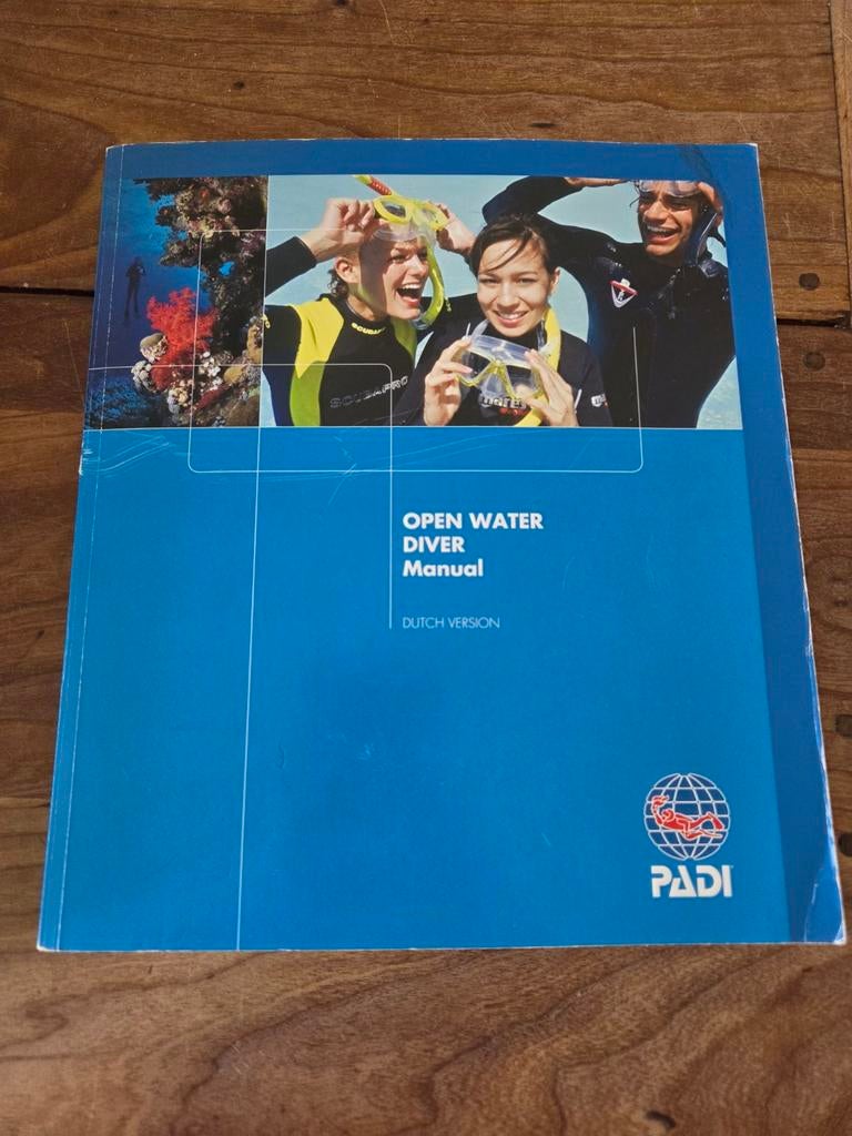 PADI Open Water Diver Manual - Duikcursus Boek, Gelezen, PADI, Ophalen of Verzenden, Gamma