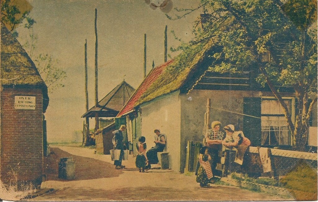 Oude Ansichtkaart Eemdijk bij Spakenburg., Ophalen of Verzenden, Voor 1920, Gelopen, Utrecht