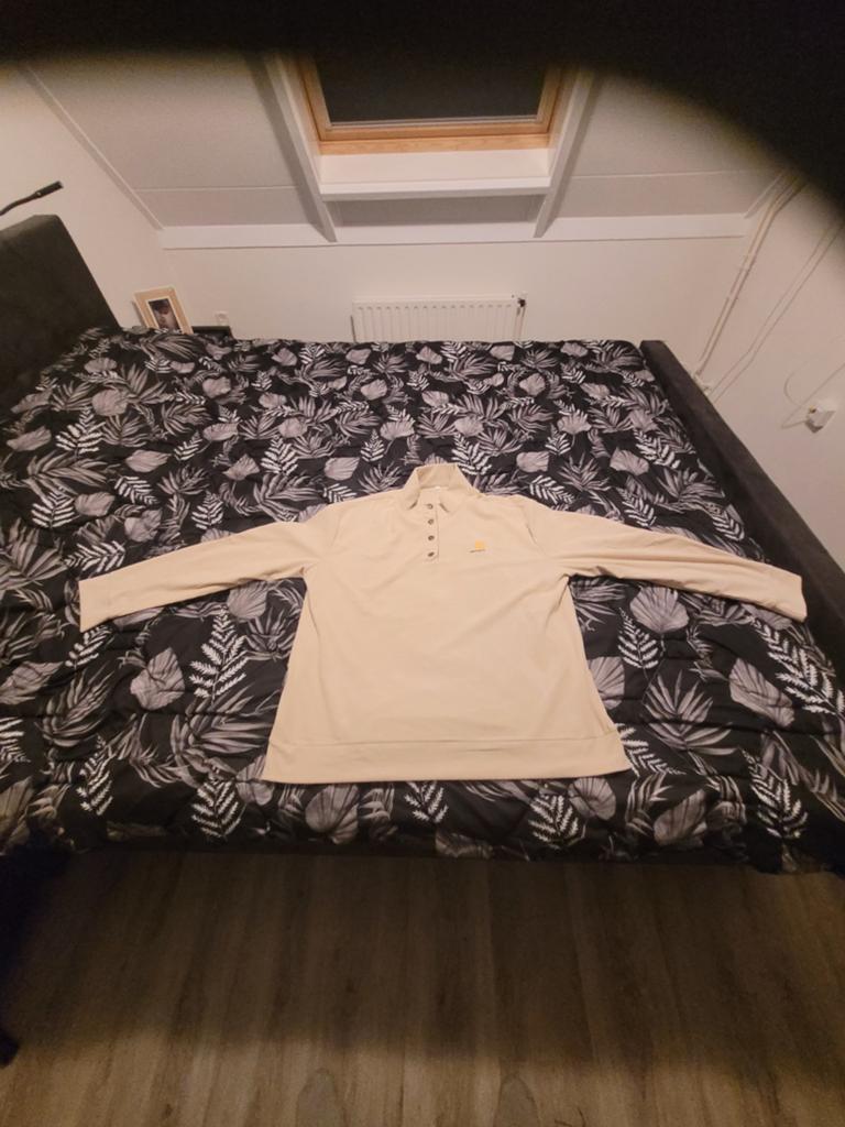Beige trui met elleboogstukken - Maat 2XL, Kleding | Heren, Truien en Vesten, Onbekend, Beige, Maat 56/58 (XL), Ophalen of Verzenden
