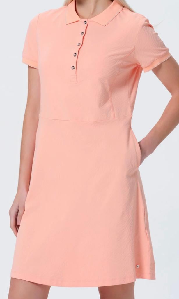 Mooi poliostijl jurkje van het merk Luhta - Nieuw !!!, Maat 42/44 (L), Nieuw, Oranje, Ophalen of Verzenden