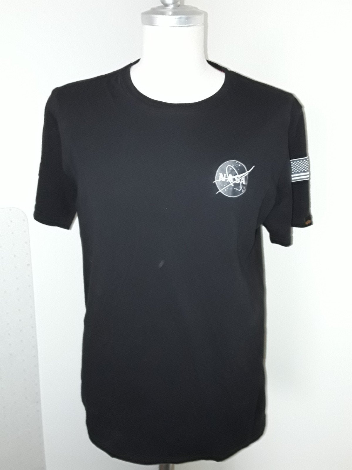Zwarte Alpha Industries "NASA t-shirt mt XL, Kleding | Heren, Alpha Industries, Zwart, Maat 56/58 (XL), Ophalen of Verzenden