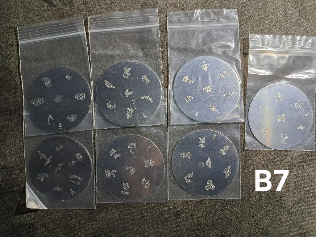 Stamping plate 12 stuks nail art, Ophalen of Verzenden, Nieuw, Overige kleuren, Handen en Nagels