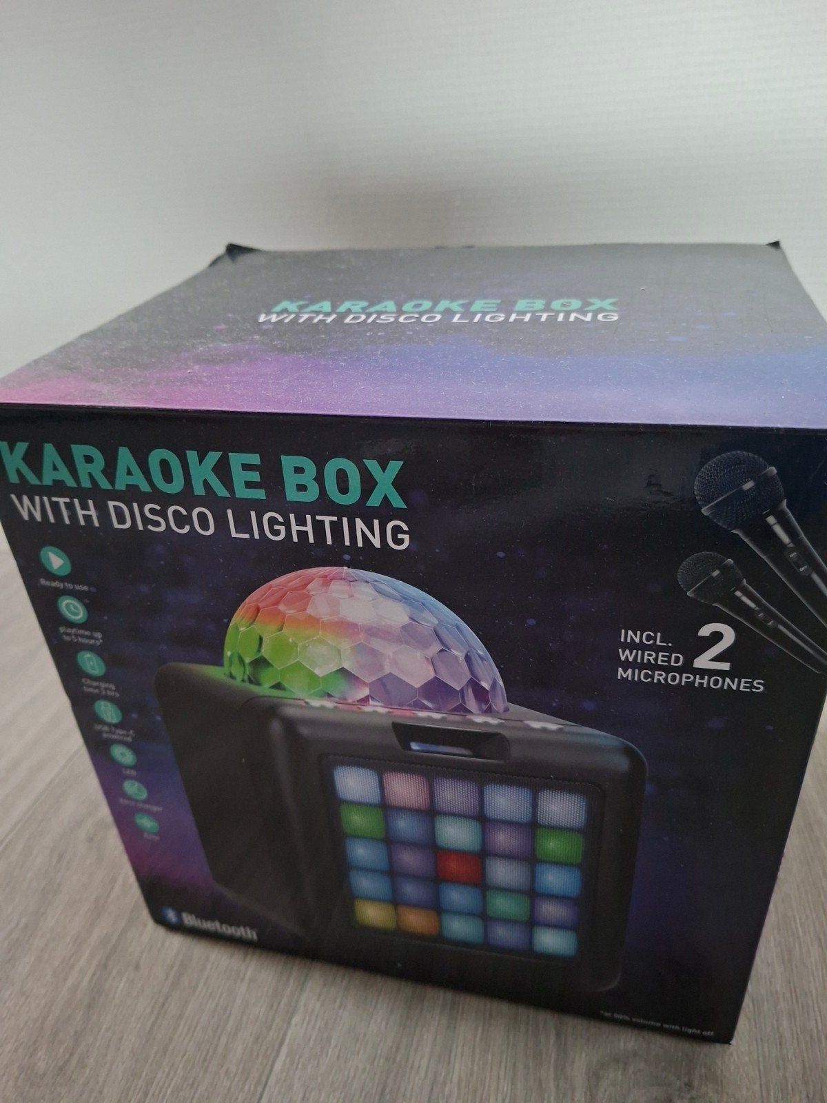 Karaoke Box met discolamp en 2 microfoons, Ophalen