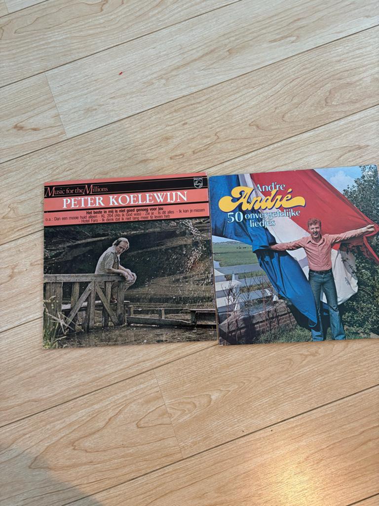 Vinyl LP's: Peter Koelewijn & André van Duin, Ophalen, Gebruikt, 12 inch, Levenslied of Smartlap