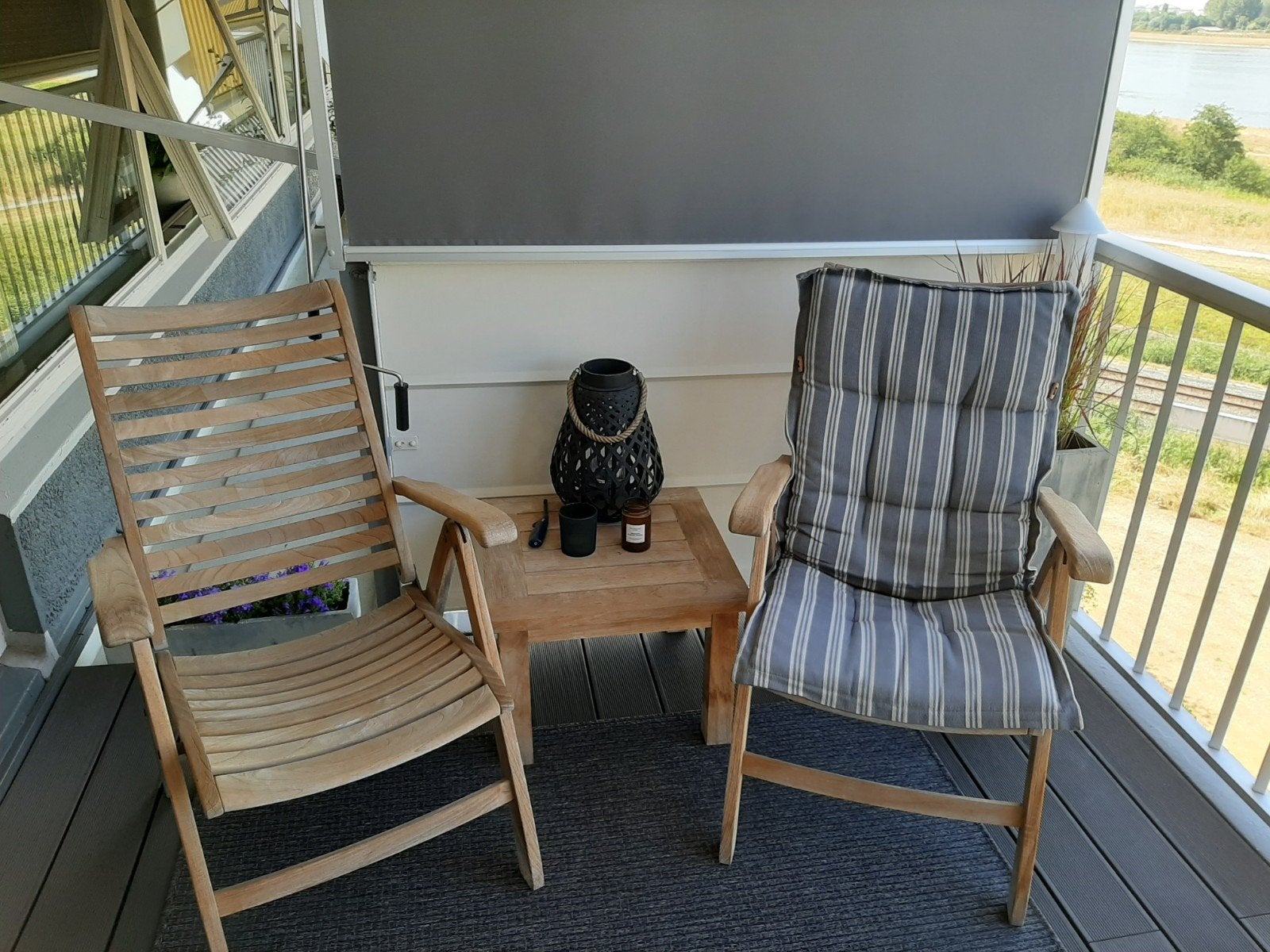 Queen's Teak verstelbare tuinstoelen (2 stuks), Tuin en Terras, Ophalen of Verzenden, Gebruikt, Teakhout, Verstelbaar