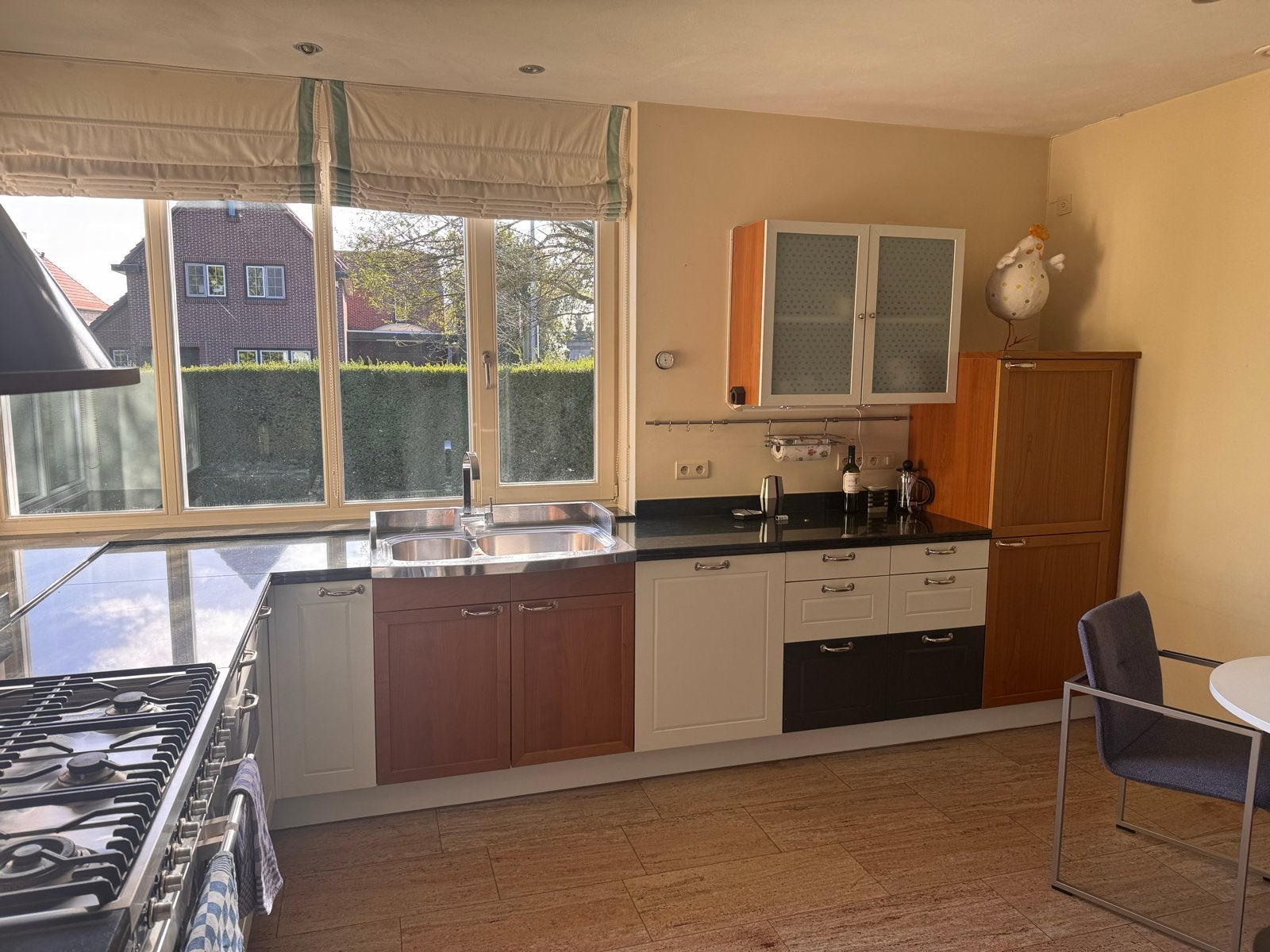 Luxe Hoekkeuken met Boretti Fornuis en Miele Apparatuur, Ophalen, Gebruikt, Overige kleuren, Hoekkeuken