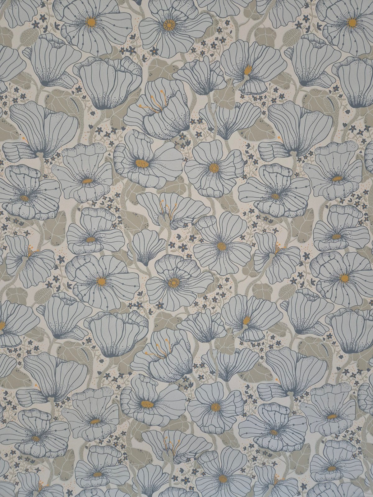 Behang 3 rollen midbec tapeter Lina II matilda blue, Ophalen of Verzenden, Minder dan 10 m²
