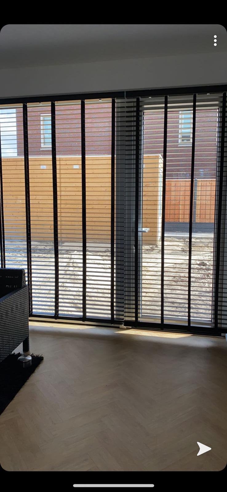 3 luxe zwarte massief houten jaloezieën – zo goed als nieuw, Huis en Inrichting, Ophalen, Zo goed als nieuw, Jaloezie, Hout