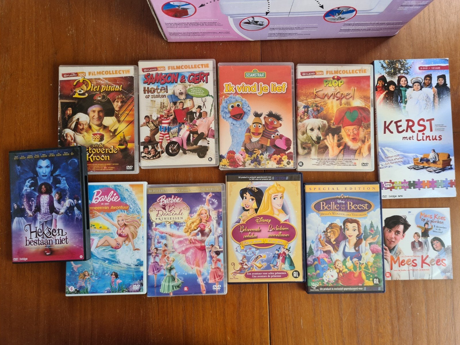 kinder dvd o.a. samson, barbie, disney, plop, piet piraat, Ophalen of Verzenden, Gebruikt