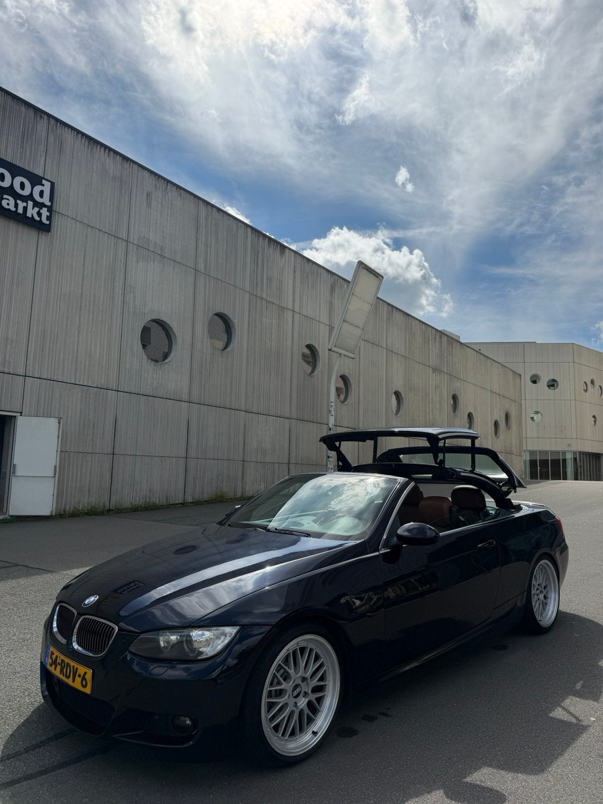 BMW 3-Serie 3.0 I 335 Cabrio AUT 2007 Zwart, Auto's, BMW, Automaat, Euro 5, Achterwielaandrijving, Cabriolet