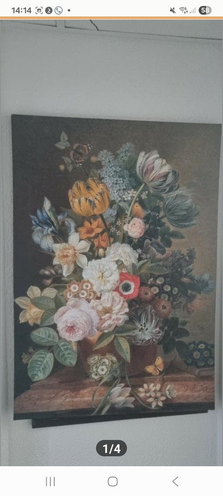 Prachtig bloemstilleven schilderij - Klassieke stijl, Antiek en Kunst, Ophalen of Verzenden