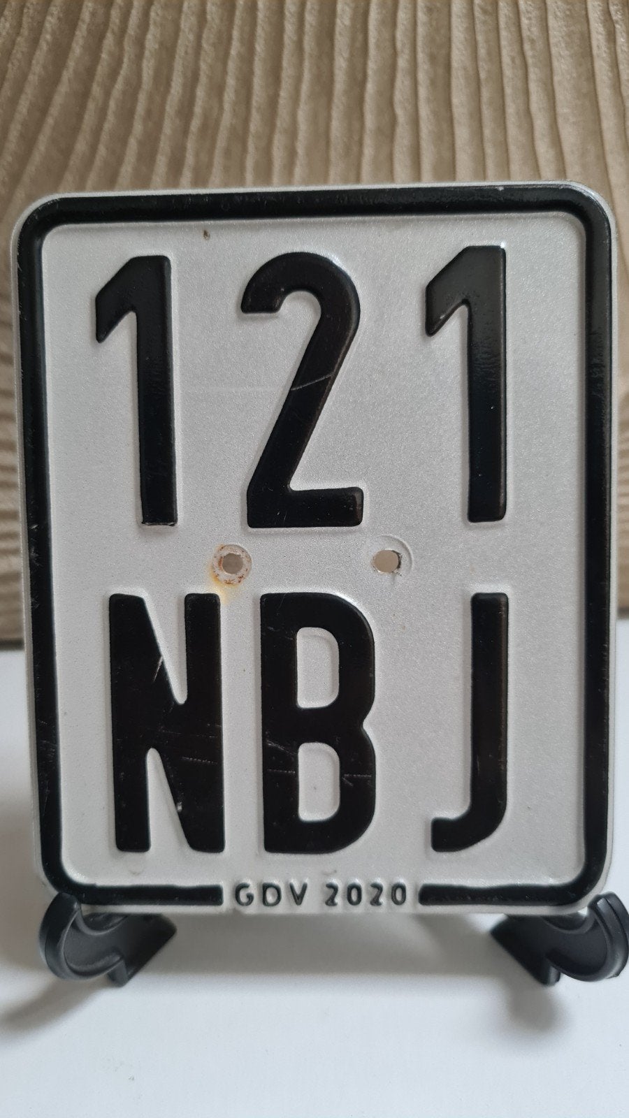 Kentekenplaatje 121 NBJ uit 2020, Ophalen of Verzenden, Gebruikt