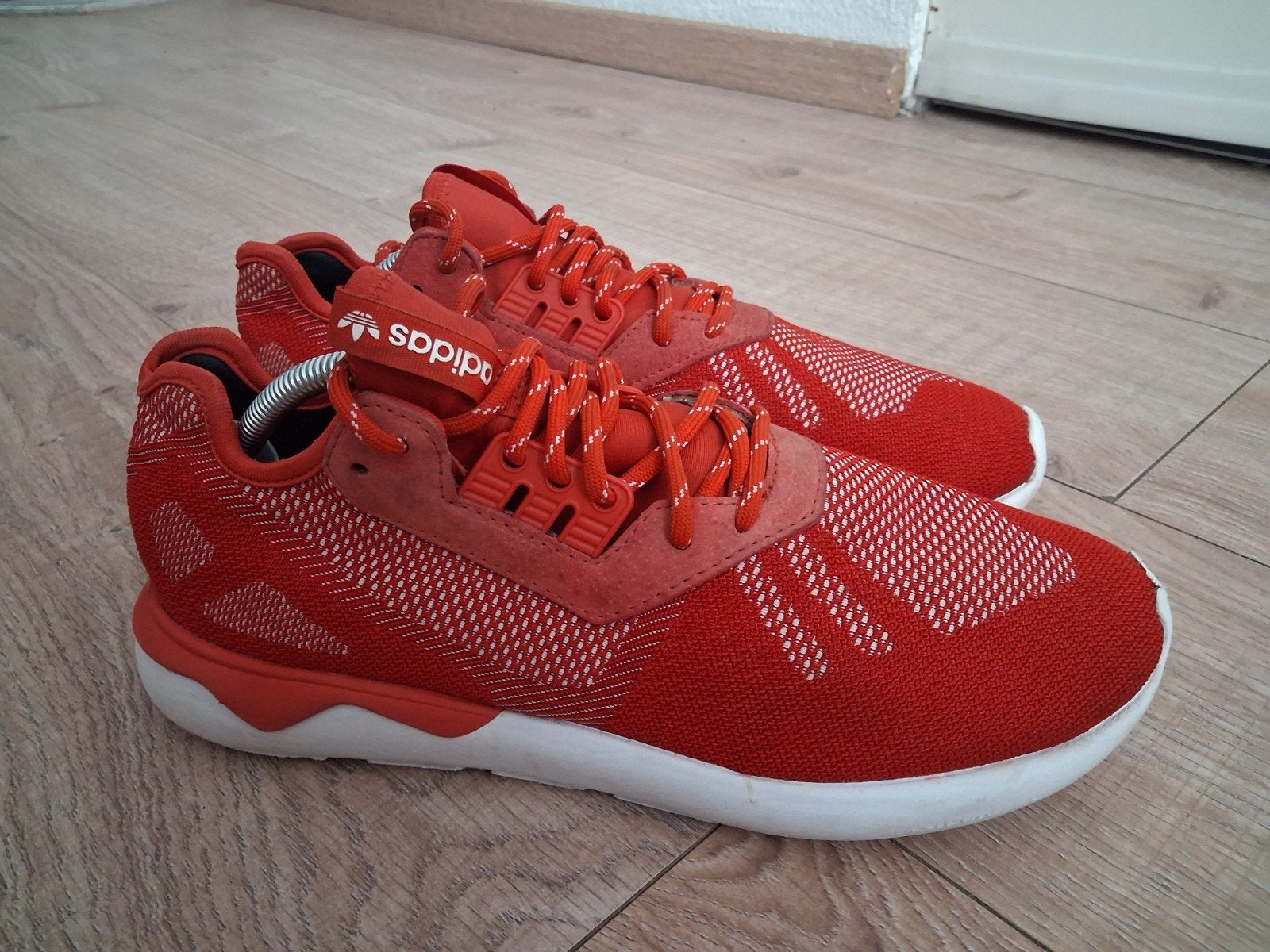 Adidas Tubular Runner Sneakers Rood Maat 45 1/3, Overige kleuren, Ophalen of Verzenden, Adidas, Sneakers of Gympen