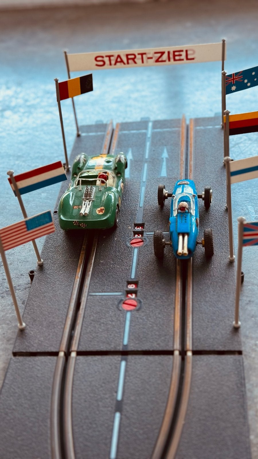 Fleischmann Vintage Racebaan Set met Auto's en Onderdelen, Kinderen en Baby's, Speelgoed | Racebanen, Gebruikt, Racebaan, Elektrisch