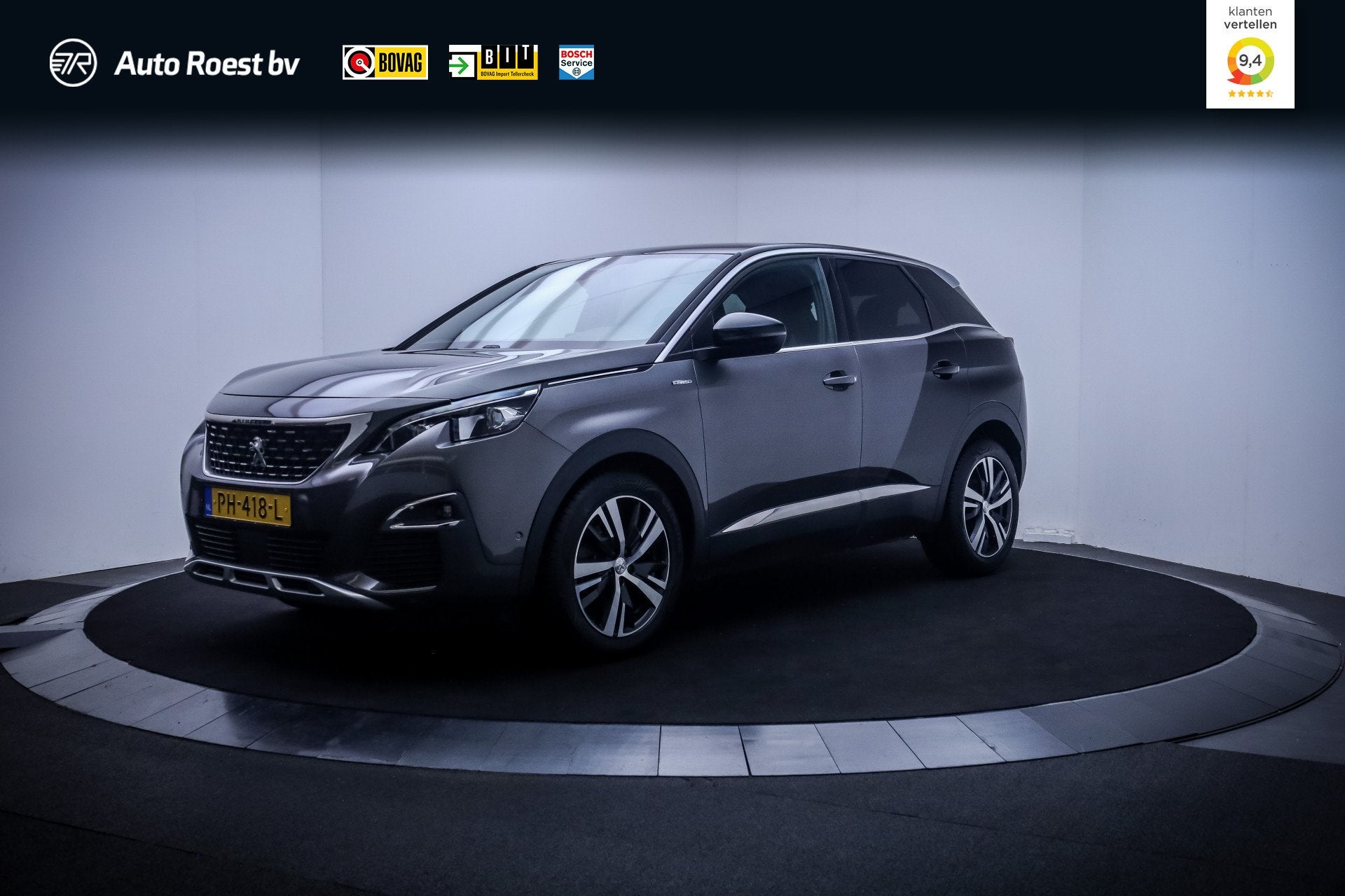 Peugeot 3008 1.6T 165pk Aut.GT Line FULL LED | CAMERA | CARP, 4 cilinders, Leder en Stof, Bedrijf, 165 pk