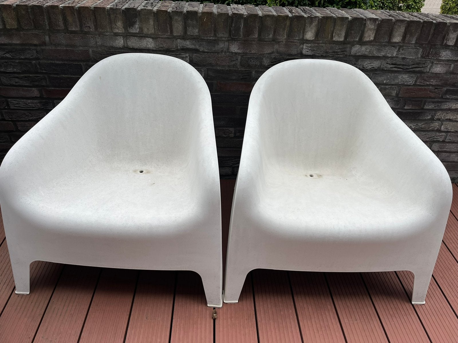 Ikea Skarpö fauteuil - 2 stuks, Tuin en Terras, Tuinstoelen, Ophalen, Gebruikt, Kunststof, Stapelbaar