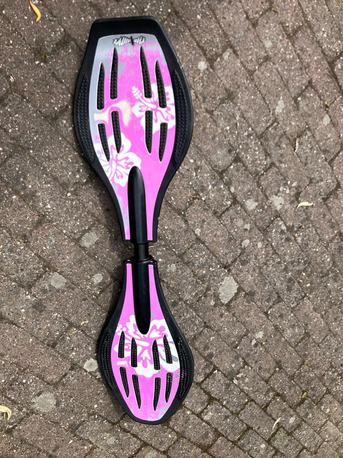 Waveboard roze met bloemenprint - Zo goed als nieuw, Ophalen, Zo goed als nieuw, Waveboard