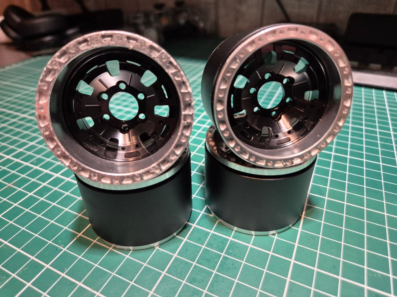 Boomracing Probuild XZ7 1.9 EW beadlock velgen aangeboden, Ophalen of Verzenden, Gebruikt, Schaal 1:10, Onderdeel