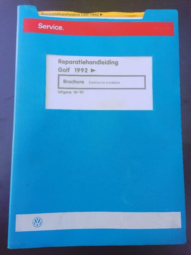 Vw Golf 3 dealer werkplaatsboek Elektrische installatie, Ophalen of Verzenden, Gelezen, Volkswagen