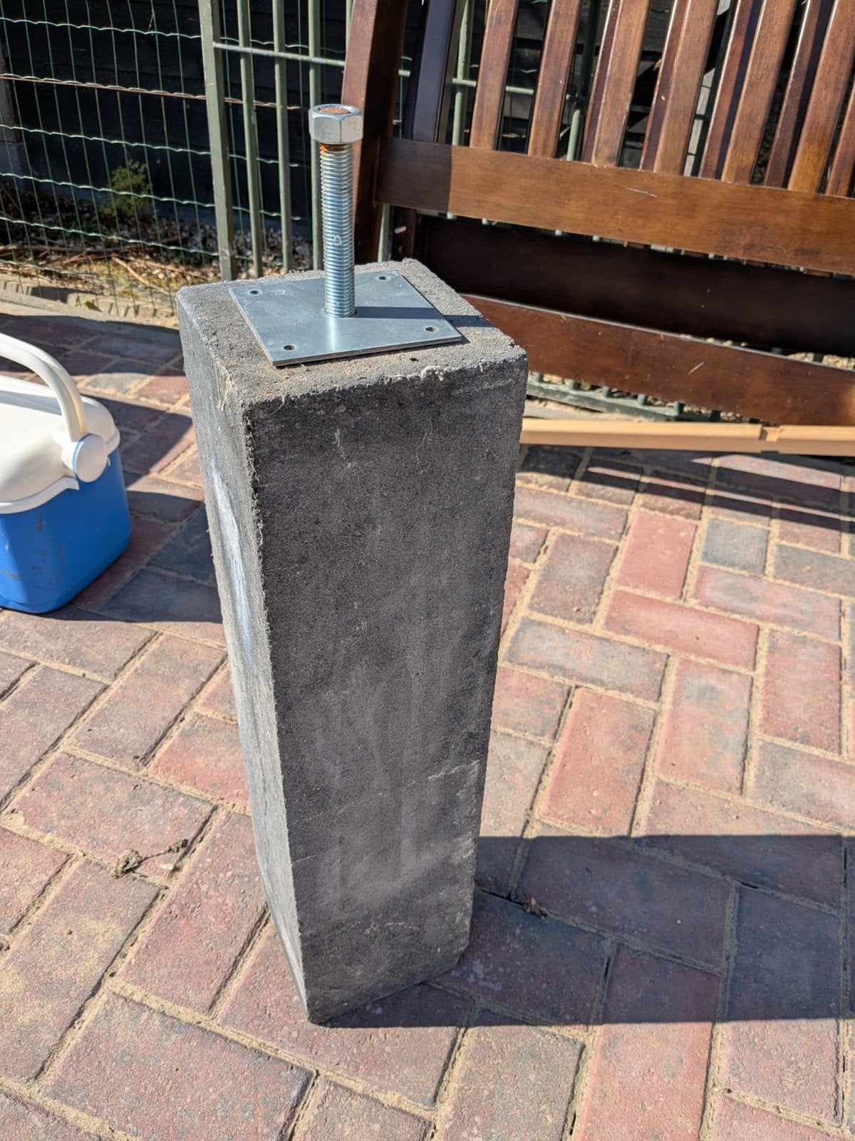 Betonpoer 15x15, Doe-het-zelf en Verbouw, Ophalen, Nieuw, 250 mm of meer, Bouten of Moeren