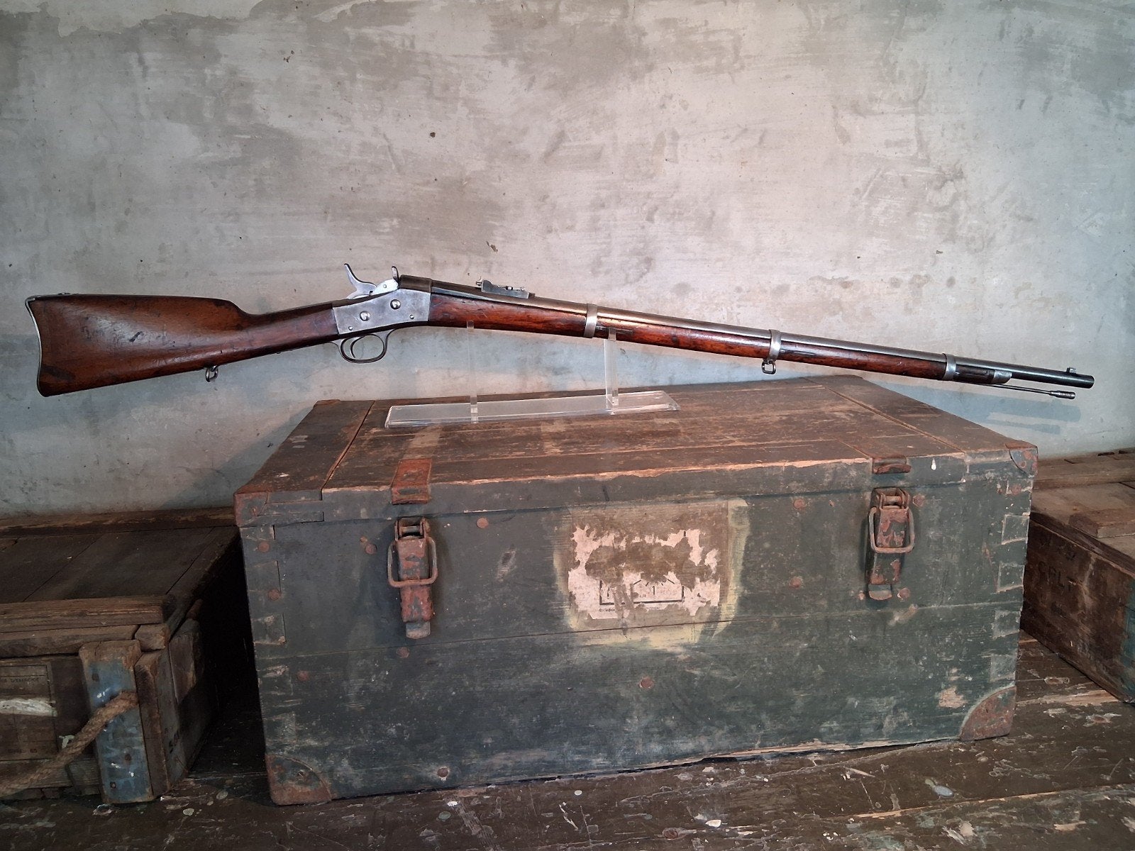 USA REMINGTON rolling block geweer model 1864 1866, Ophalen of Verzenden, Landmacht, Amerika