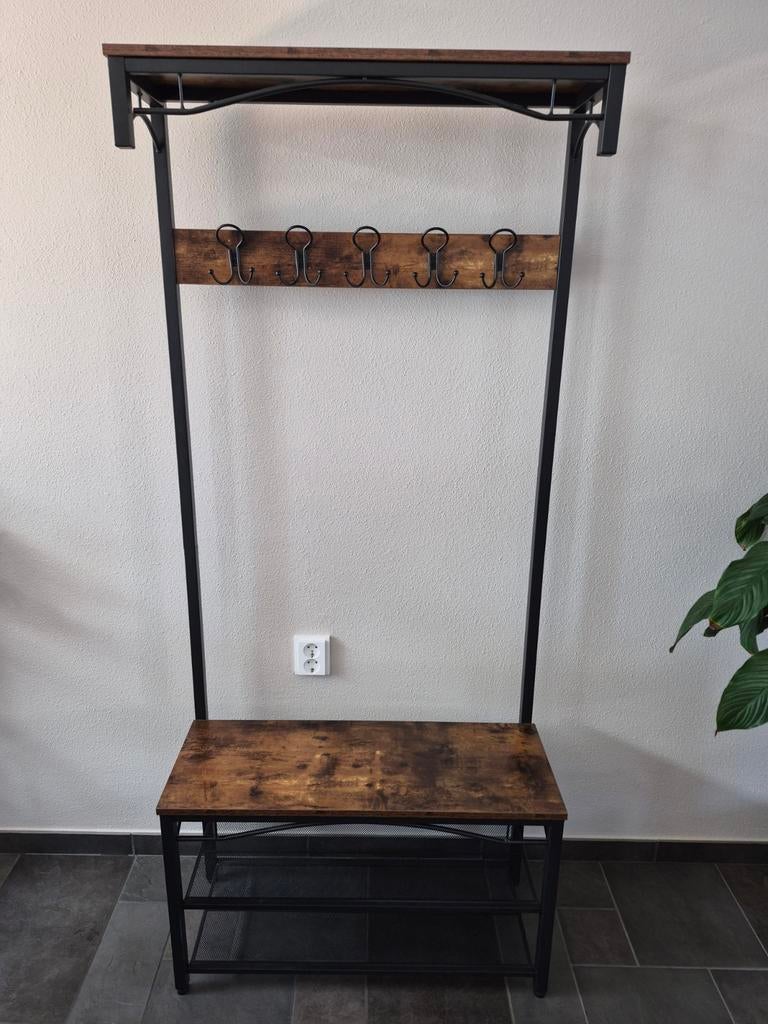 Vasagle Kapstok met Schoenrek - Industrieel Design, Huis en Inrichting, Woonaccessoires | Kapstokken, Ophalen, Overige materialen
