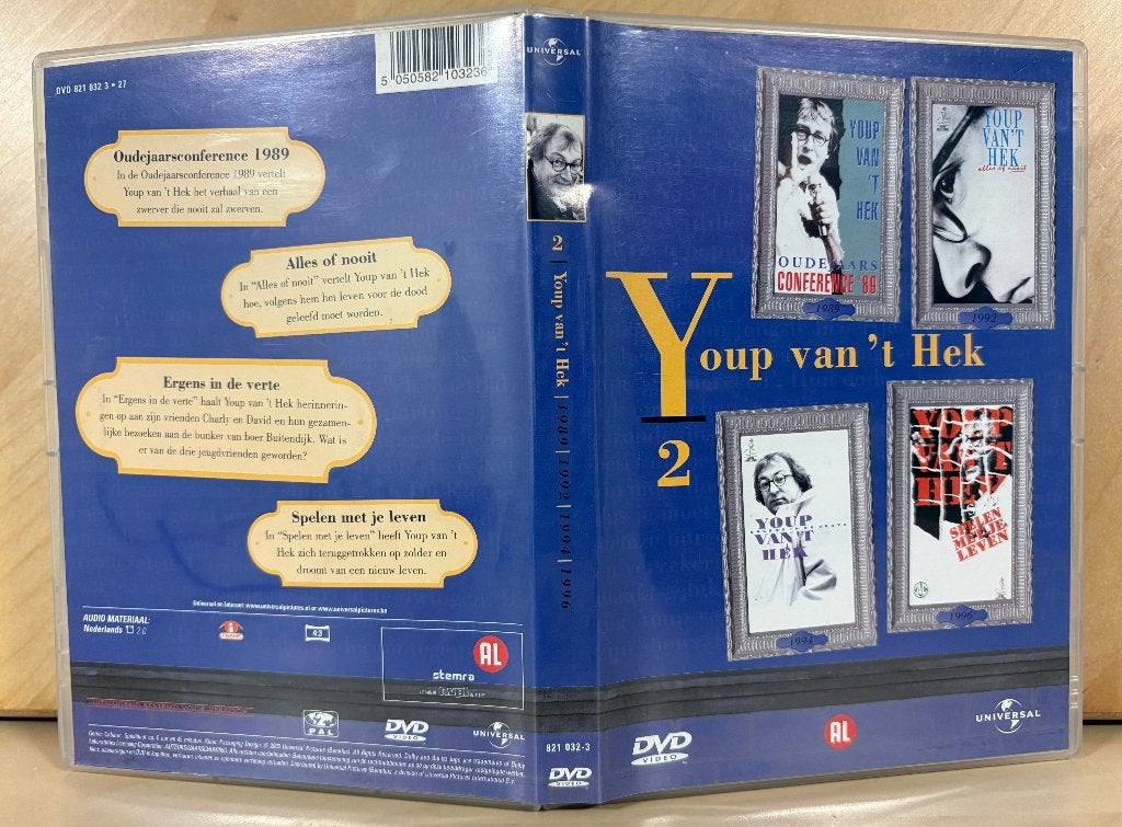 Youp van 't Hek DVD Box - 4 legendarische cabaretshows, Stand-up of Theatershow, Alle leeftijden, Nederlands, Ophalen of Verzenden