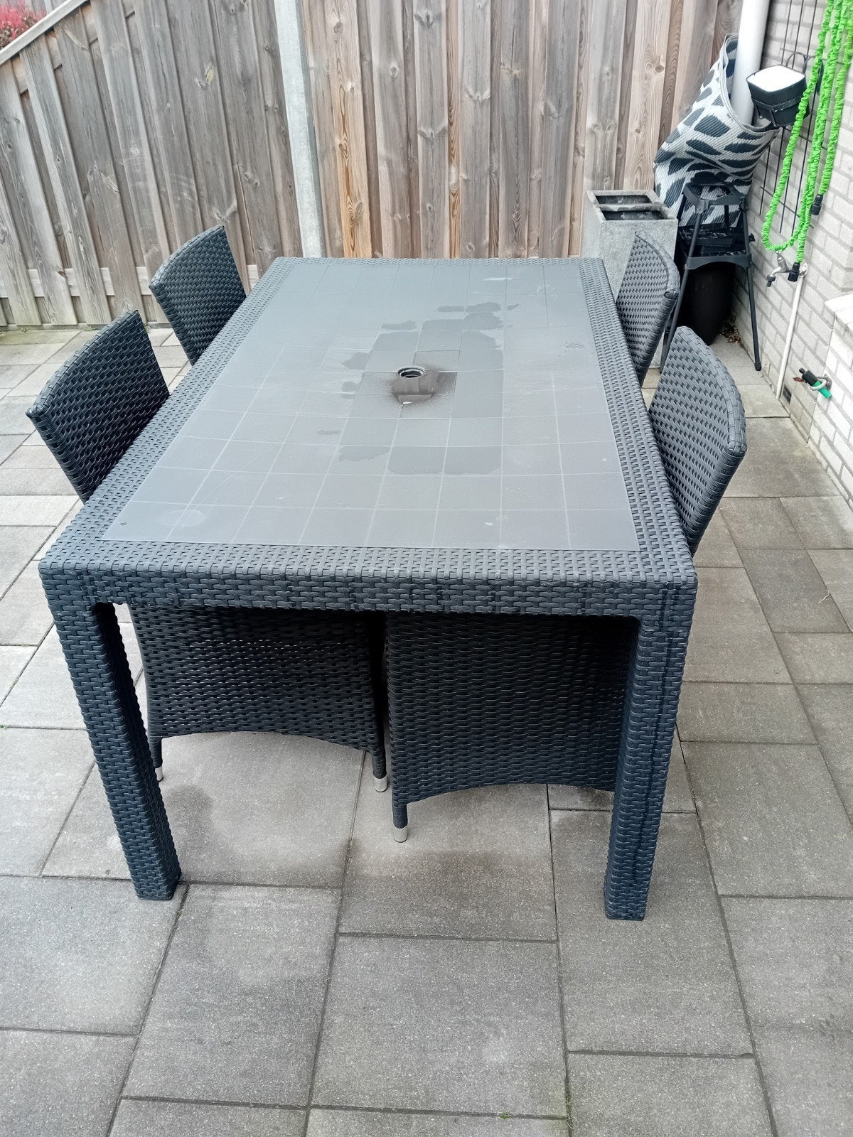 tuin en terras, Ophalen, 4 zitplaatsen, Gebruikt, Eettafel